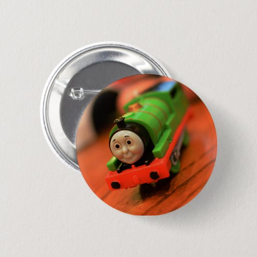Badge Rond 5 Cm Thomas le bouton de train (Devant & derrière)