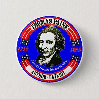 Badge Rond 5 Cm Thomas Paine RWB - Bouton