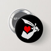 Badge Rond 5 Cm Thomas-Tew-Coeurs (Devant & derrière)