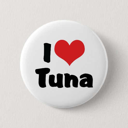 Badge Rond 5 Cm Thon Cœur que J'aime (Devant)