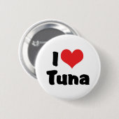 Badge Rond 5 Cm Thon Cœur que J'aime (Devant & derrière)