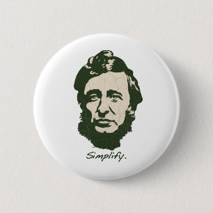 Badge Rond 5 Cm Thoreau - simplifiez