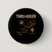 Badge Rond 5 Cm Thruh Hiker Appalachian Trail Randonnée (Devant)