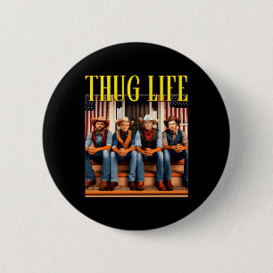 Badge Rond 5 Cm Thug Life Trump Vance Kennedy Elon