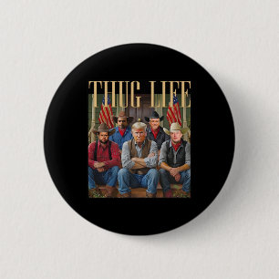 Badge Rond 5 Cm Thug Trump Vance Kennedy Elon Pour Le Graphique De