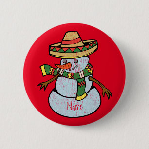 Badge Rond 5 Cm Thunder_Cove de Sombrero Père Noël