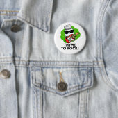Badge Rond 5 Cm Thyme Pour Rocher Funky Herb Pun (En situation)