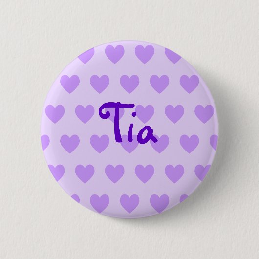 Badge Rond 5 Cm Tia en violet (Devant)