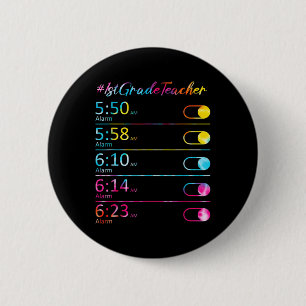 Badge Rond 5 Cm Tie Dye 1ère année Appréciation de l'enseignant Ho