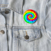 Badge Rond 5 Cm Tie Dye Spiral (En situation)