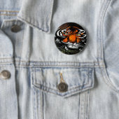 Badge Rond 5 Cm Tiger Stare (En situation)