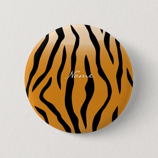 Badge Rond 5 Cm Tiger Stripes Motif Thunder_Cove (Devant)