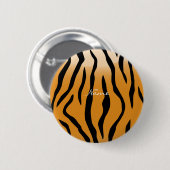 Badge Rond 5 Cm Tiger Stripes Motif Thunder_Cove (Devant & derrière)