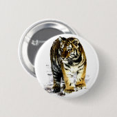 Badge Rond 5 Cm Tigre (Devant & derrière)