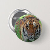 Badge Rond 5 Cm Tigre (Devant & derrière)
