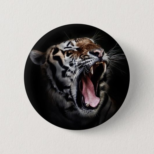 Badge Rond 5 Cm Tigre (Devant)