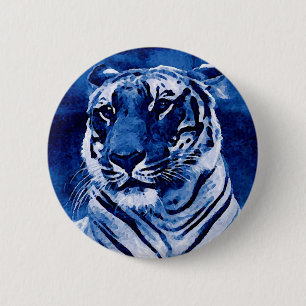 Badge Rond 5 Cm Tigre