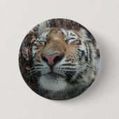 Badge Rond 5 Cm Tigre couchant (Devant)