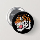 Badge Rond 5 Cm Tigre de Sumatran (Devant & derrière)