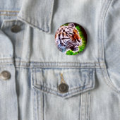 Badge Rond 5 Cm Tigre élémentaire (En situation)