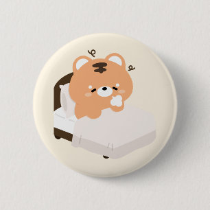 Badge Rond 5 Cm Tigre mignon