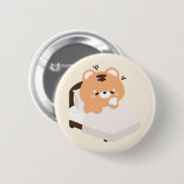Badge Rond 5 Cm Tigre mignon (Devant & derrière)