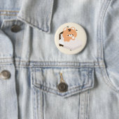 Badge Rond 5 Cm Tigre mignon (En situation)