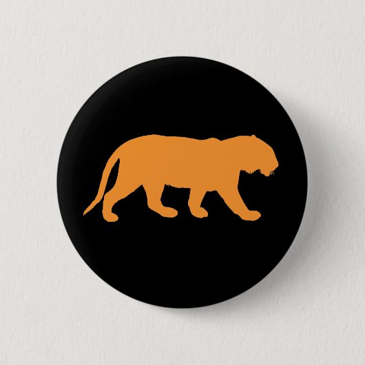 Badge Rond 5 Cm Tigre orange (Devant)