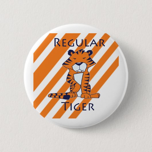Badge Rond 5 Cm Tigre régulier (Devant)
