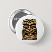 Badge Rond 5 Cm Tiki Man (Devant & derrière)