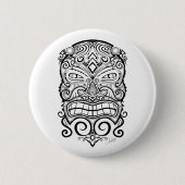 Badge Rond 5 Cm Tiki mask (Devant)