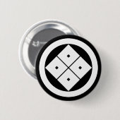 Badge Rond 5 Cm Tilted four-square-eyes in circle (Devant & derrière)