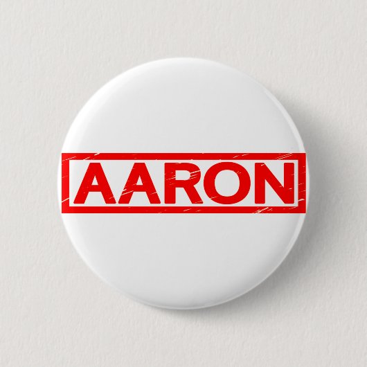 Badge Rond 5 Cm Timbre Aaron (Devant)