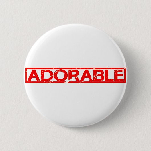 Badge Rond 5 Cm Timbre adorable (Devant)