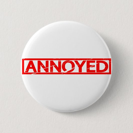 Badge Rond 5 Cm Timbre agacé (Devant)