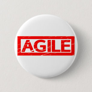 Badge Rond 5 Cm Timbre Agile