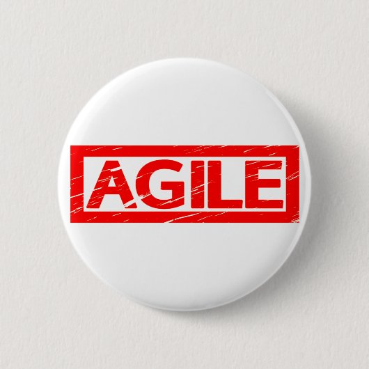 Badge Rond 5 Cm Timbre Agile (Devant)