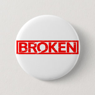 Badge Rond 5 Cm Timbre brisé