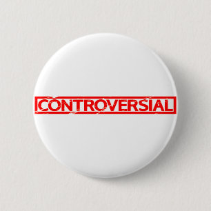 Badge Rond 5 Cm Timbre controversé