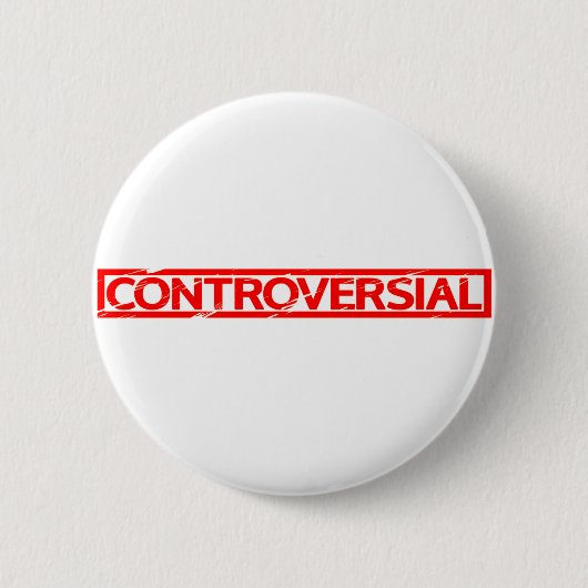 Badge Rond 5 Cm Timbre controversé (Devant)