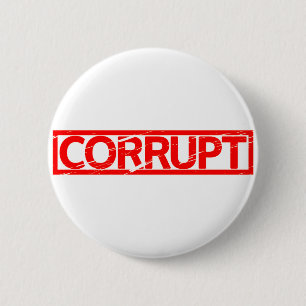 Badge Rond 5 Cm Timbre corrompu