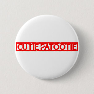Badge Rond 5 Cm Timbre Cutie Patootie