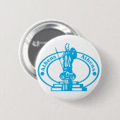 Badge Rond 5 Cm Timbre d'Athènes (Devant & derrière)