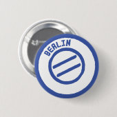 Badge Rond 5 Cm timbre de Berlin (Devant & derrière)