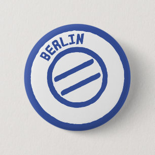 Badge Rond 5 Cm timbre de Berlin