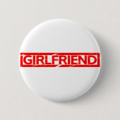 Badge Rond 5 Cm Timbre de copine (Devant)
