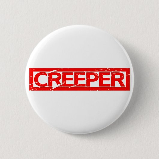 Badge Rond 5 Cm Timbre de Creeper (Devant)