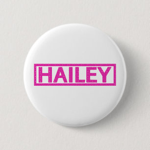Badge Rond 5 Cm Timbre de Hailey