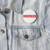 Badge Rond 5 Cm Timbre de la théière (En situation)