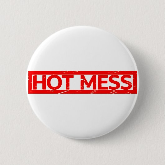 Badge Rond 5 Cm Timbre de mess chaud (Devant)